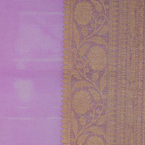 Lilac banarasi organza saree