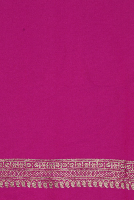 Magenta pink soft silk banarasi saree