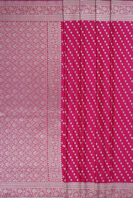 Pink tanchoi silk banarasi saree