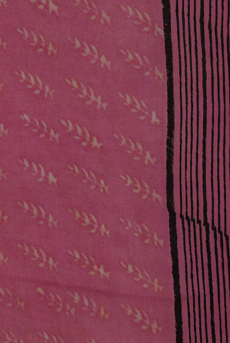 Peach jaipur ajrak modal saree