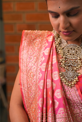 Raani katan silk banarasi saree