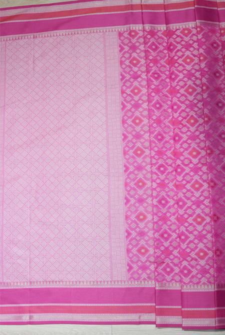 Raani banarasi cotton patola wave saree